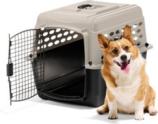 Petmate Vari Dog  Cat Kennel, Tan, 28-in, 25-30-lbs