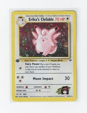 Pokemon Erika's Clefable 3/132 Gym Heroes 1st Edition Holo Rare MP WOTC on eBay