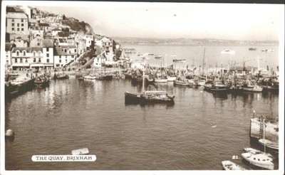 BRIXHAM, THE QUAY, Devon - Vintage POSTKARTE