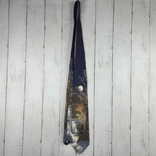 Vtg. "Tropic Moon” Leopard Endangered Species by Rod Frederick Necktie 100% Silk