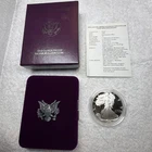 1992 S US American Eagle One Troy Ounce .999 Fine Silver Bullion Coin COA W/Box
