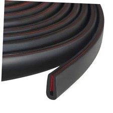 Rubber Edge Trim, 1/16" Self Adhesive Flexible U Channel Edge Protecter for