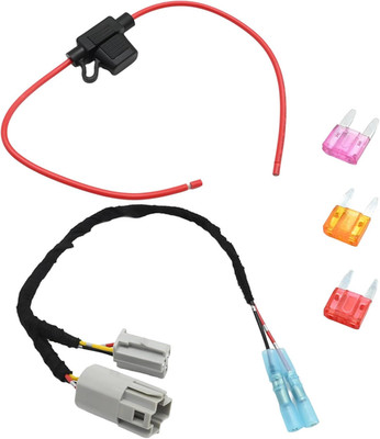 12 Volts Power Wiring Harness, Switch Connector Plug with Fuse, Replacement for
