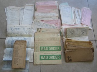 HUGE LOT of 700 Old 1950's ATLANTIC COAST LINE RAILROAD DOCUMENTS