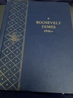 Roosevelt Dimes Set 1946-1969 In Whitman Classic Coin Album - 55 Coins