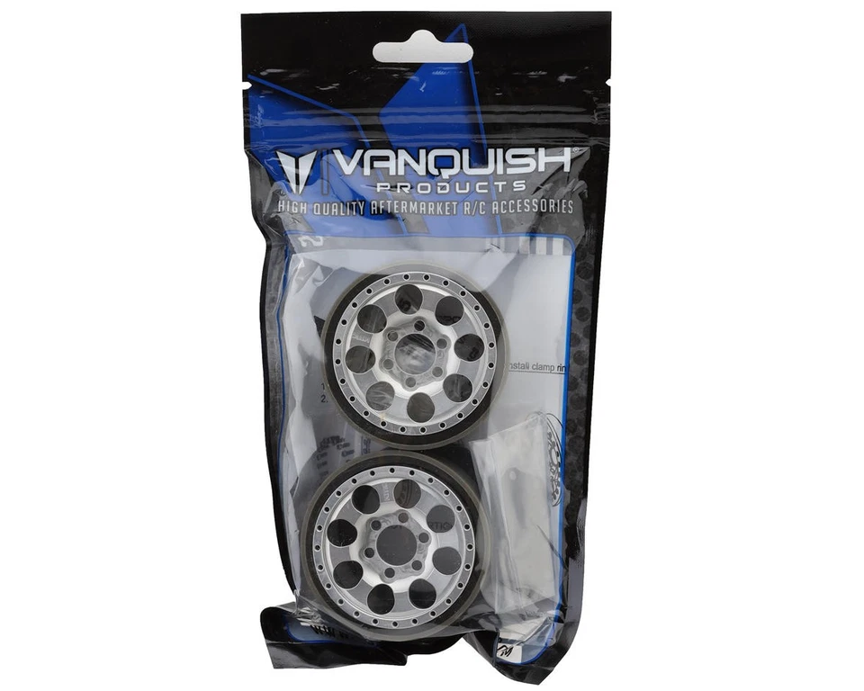 Vanquish Products KMC KM237 Riot 1.9" Beadlock Crawler Wheels (Clear Anodized) - Image 4 of 4