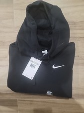 NIKE WOMEN'S FLEECE HOODIE PULLOVERS SWEATSHIRT, BLACK, SIZE XS, NWT.
