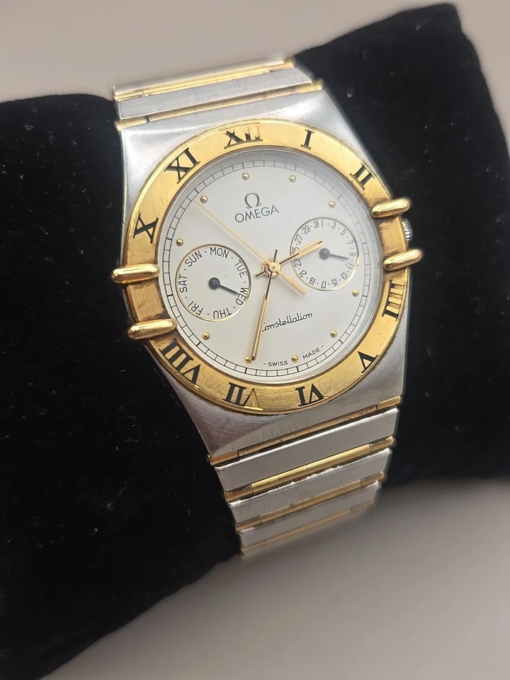 OMEGA CONSTELLATION Day Date Sub Dials SS & 18K Gold 33mm Men's Watch 396.1069 - Image 2 of 4