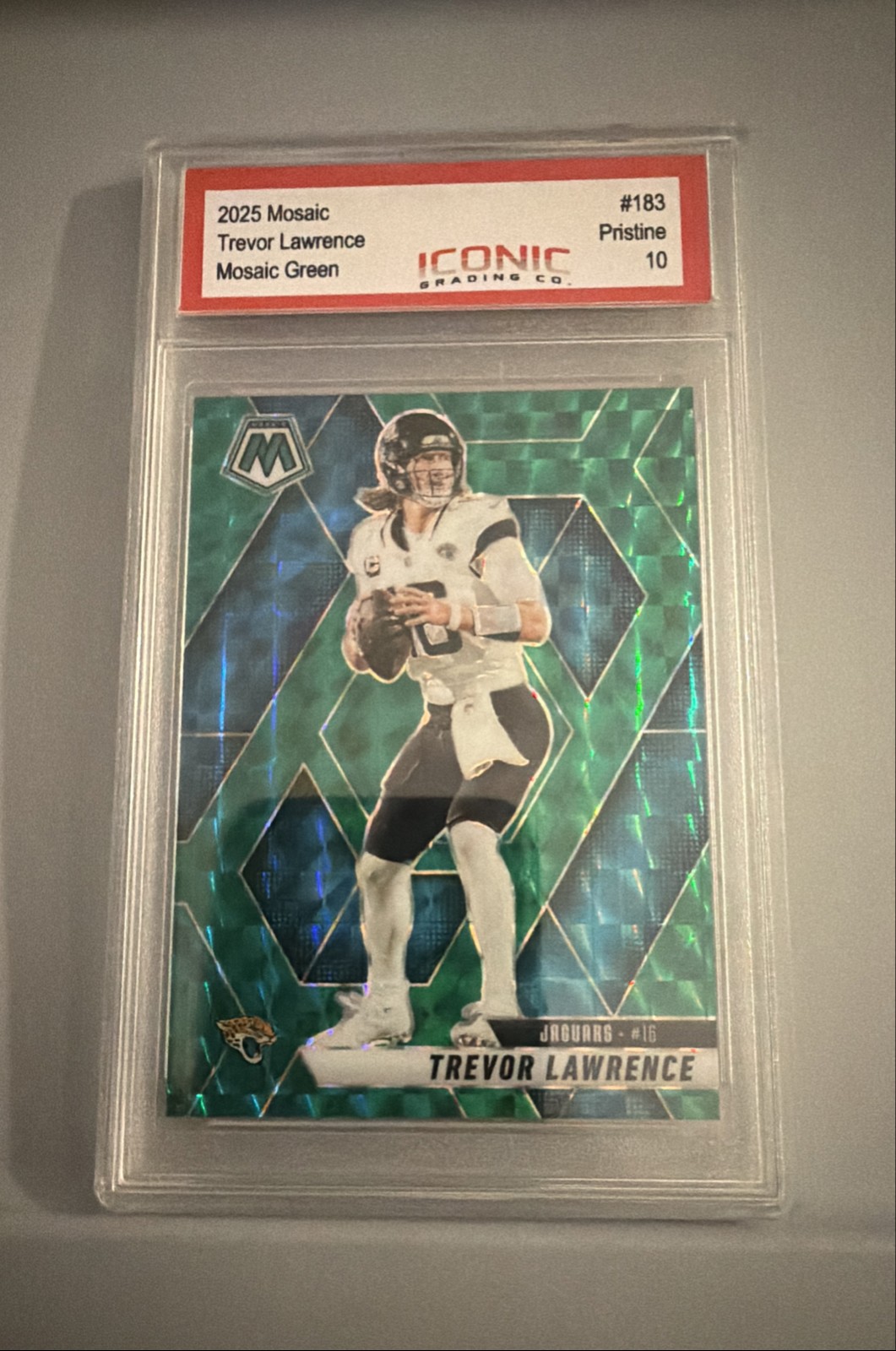 2022 Panini Mosaic - Trevor Lawrence #88 Green Mosaic Prizm