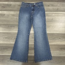 Vintage Jordache Jeans Womens 11/12 Flare Denim Y2K Bootcut Faded 30x31 RARE
