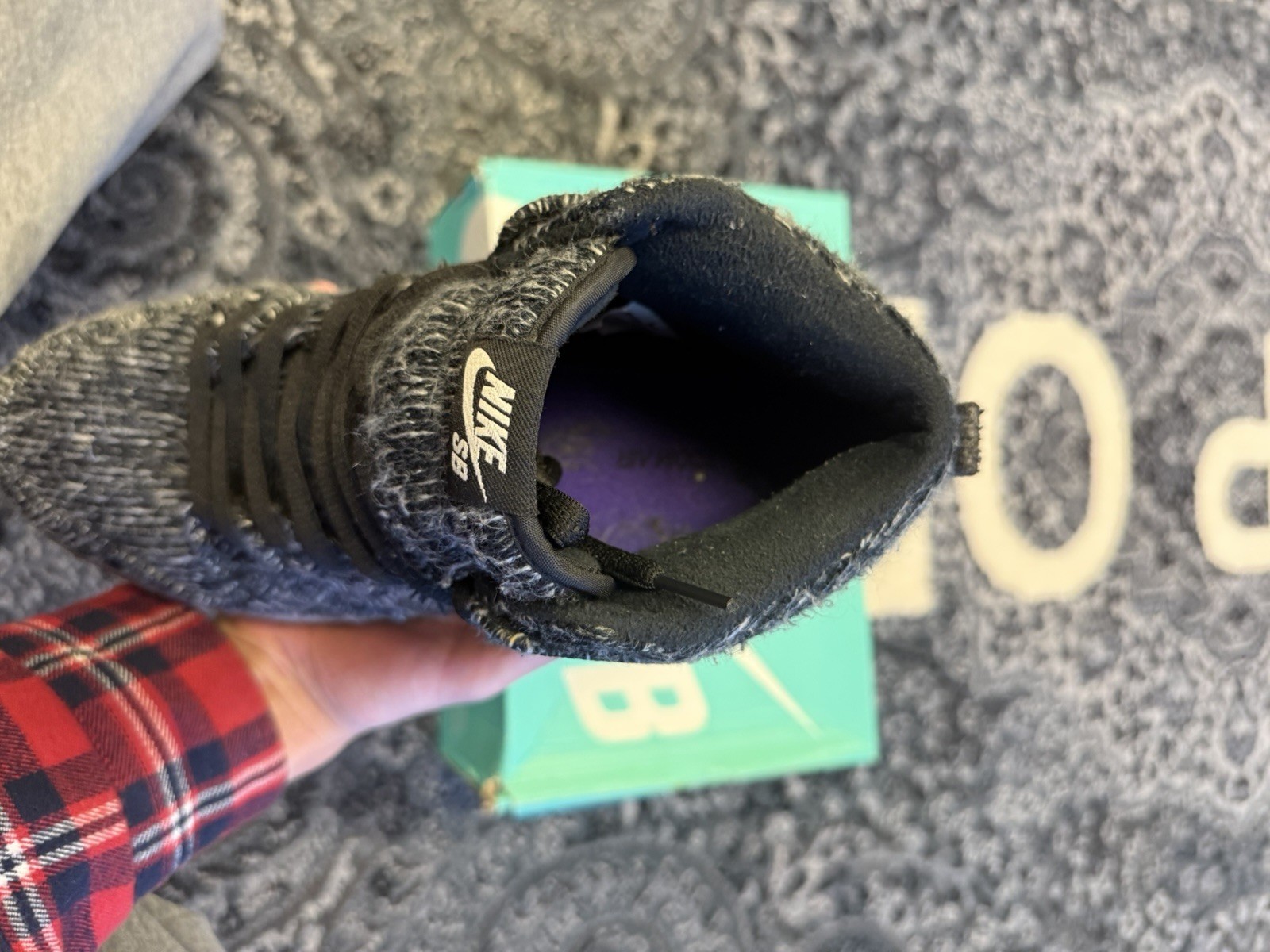 10M - Nike SB Dunk High Warmth Pack With A Black Woven Upper And A Gum Bottom thumbnail 4