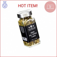 The Spice Lab Green Bell Pepper - Sweet Dehydrated Green Bell Pepper Flakes - Fr