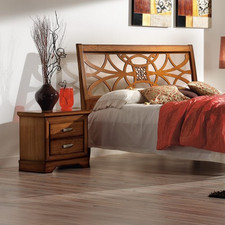 COMODINO MOBILE TAVOLINO CAMERA DA LETTO IN LEGNO NOCE CLASSICO VINTAGE