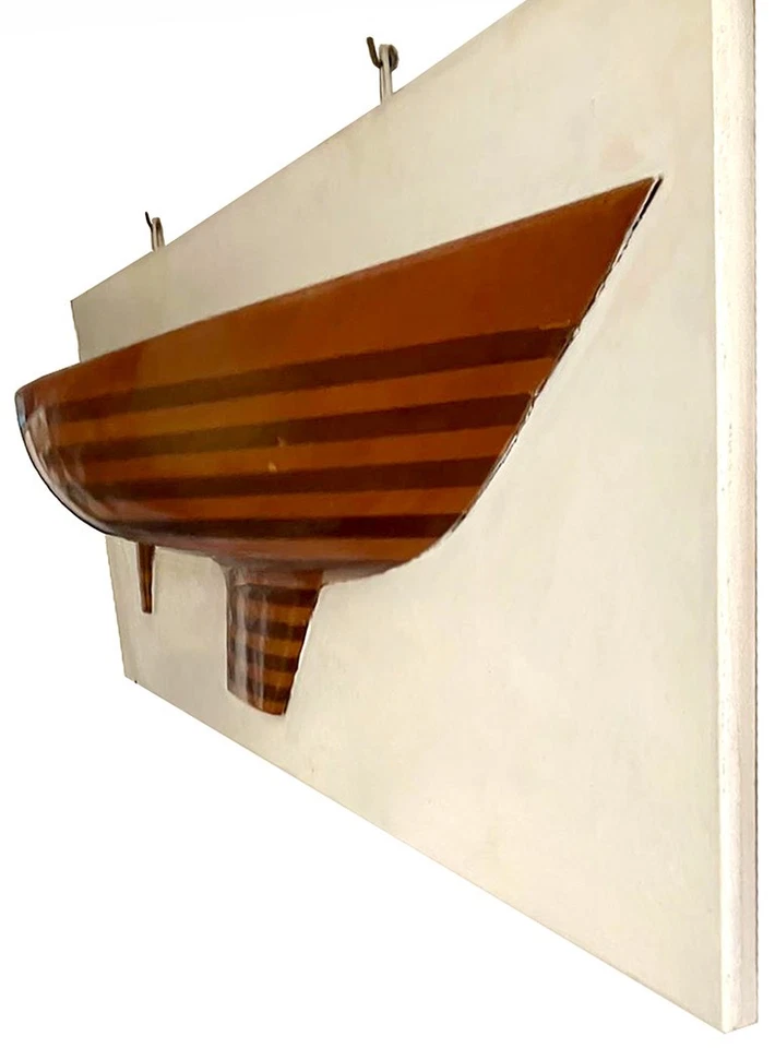 BARCA A VELA - SCAFO - MODELLINO ARTIGIANALE - cm 110 - H 41 - Immagine 3 di 3