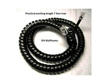 2-Pack Black 12Ft BizFon Phone Handset Cord BizTouch BT2 BT3 BT5 Receiver Curly