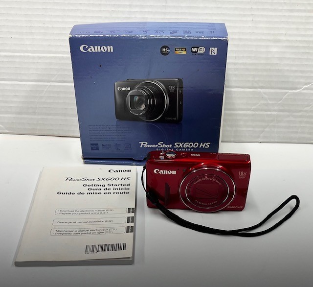 Canon PowerShot SX600 HS 16.0MP Digital Camera - Red for