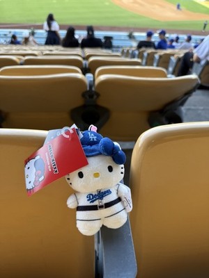 2026 Hello Kitty FOCO Los Angeles Dodgers MLB Plush Figure