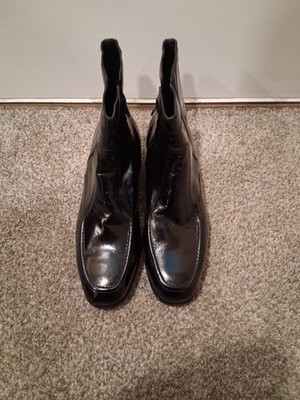 Florsheim Duke Boots Mens Sz 10.5 E Black Leather Side  display picture 2