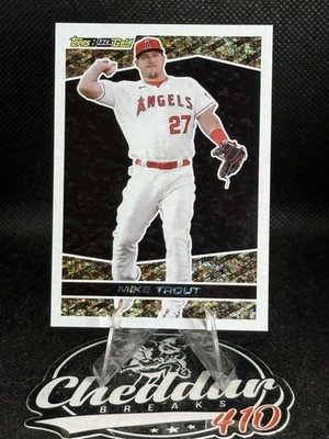 2021 Topps Mike Trout Chrome Update Series - Target Topps Black Gold #BGC-3