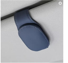 Universal Car Sun Visor Eyeglass Holder Clip Magnetic Leather Glasses Clip