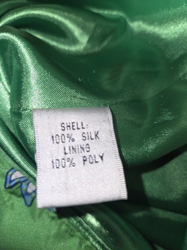Lilly Pulitzer Halter Dress 100% Silk Green Floral Lined Size 10 - Picture 7 of 8
