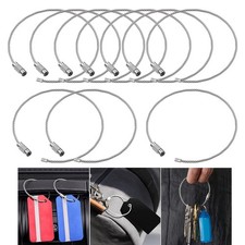 Edelstahldraht Schlüsselanhänger, Kabelschlaufenringe für