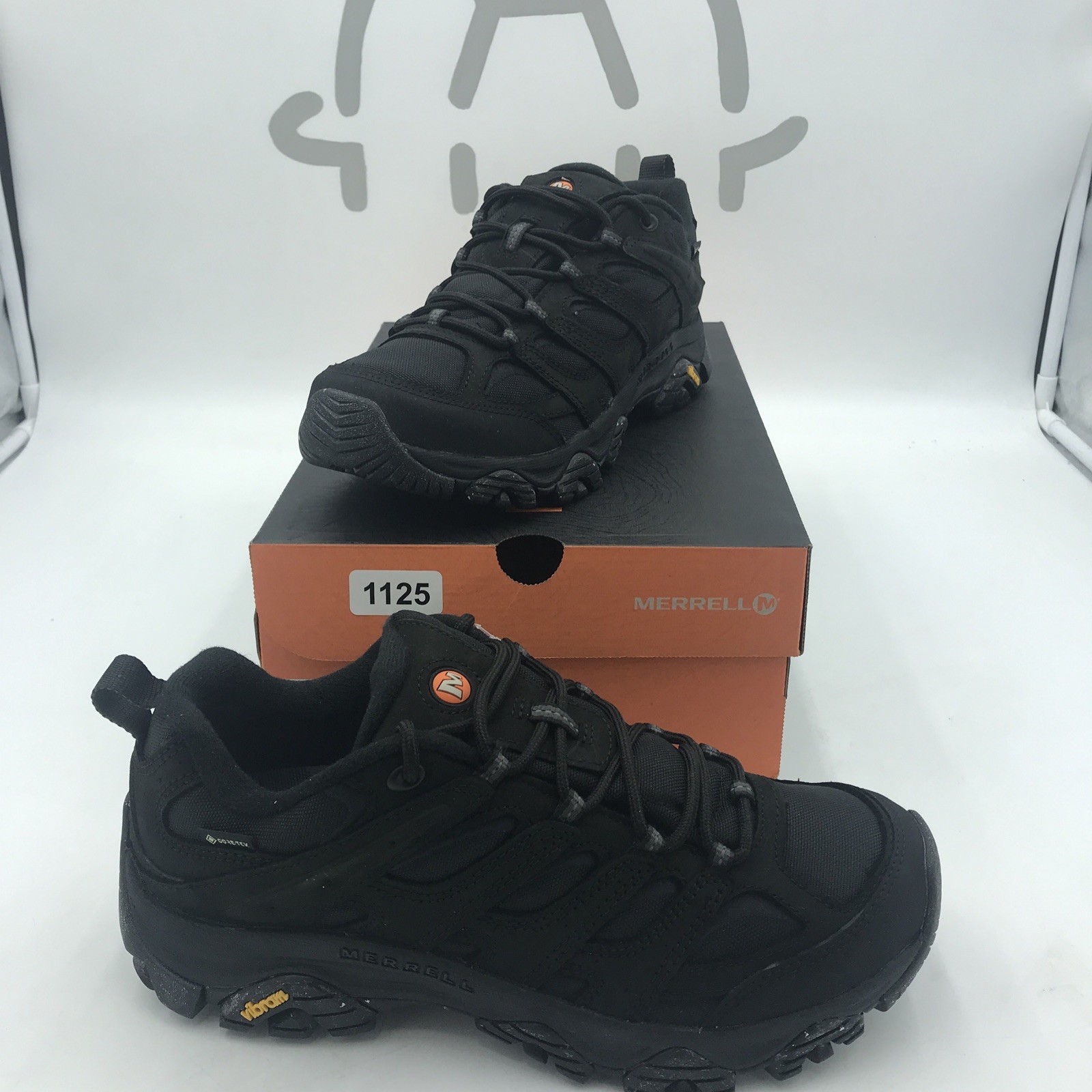 Merrell Moab 3 Smooth GTX negro para hombre EE. UU. 8,5
