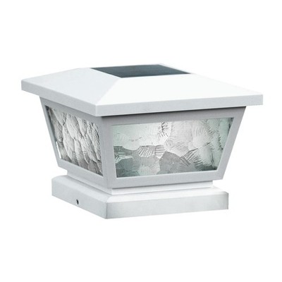 Classy Caps Fairmont Solar Post Cap, FS100W, White - High Performance, Energy...