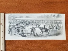 Harper's Weekly 1857 Sketch Print THE MACHINERY HALL WEBSTER AND BROTHER