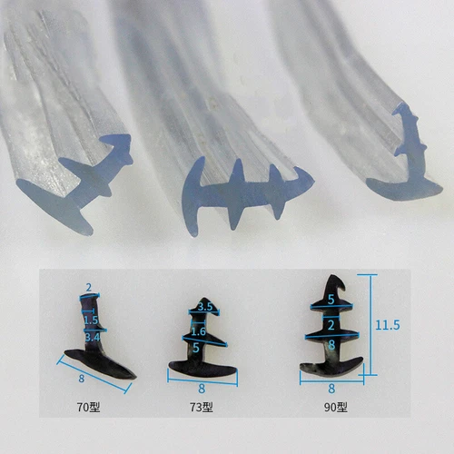 PVC Fenster Tür Dichtung Dichtleisten Glas Fest Reparatur Gummidichtung Stoßfest - Picture 2 of 7