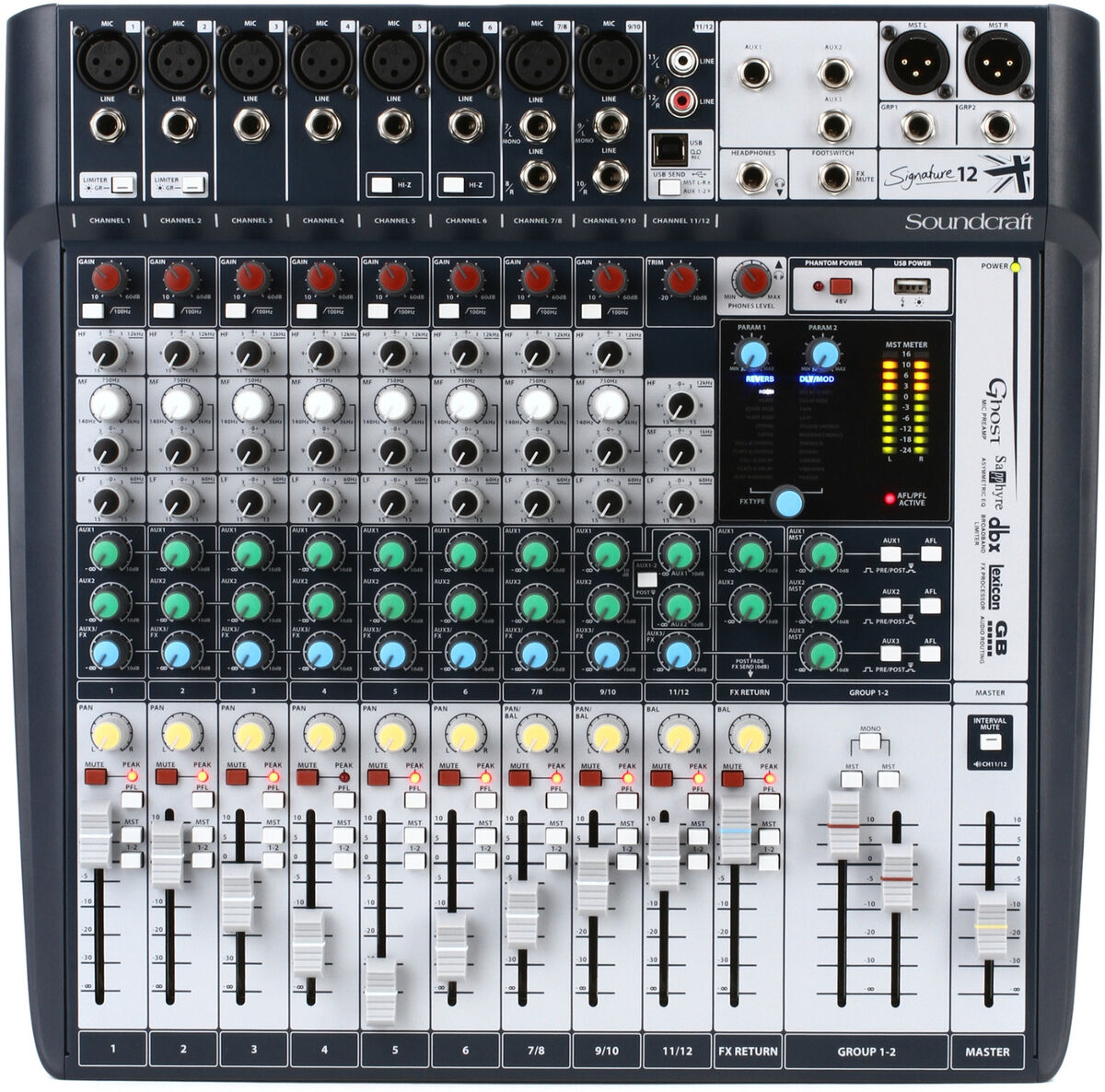 Soundcraft Signature 12 12-Input Analog Mixer - 5049555 for Soundcraft Signature 12 12-Input Analog Mixer - 5049555 for