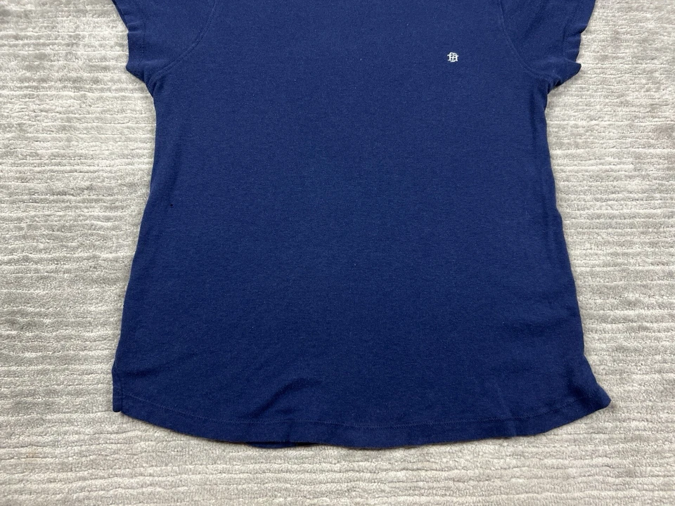 Tommy Hilfiger Top Mujer Medio Azul Ropa de Dormir Manga Corta Mezcla de Algodón Foto 3 de 4