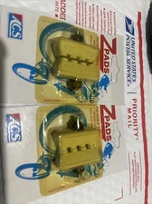 NOS ACS Z PADS.  BMX Bike. WHITE ***OLD SCHOOL *****NEW SET 2