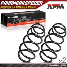 2x Federn Fahrwerksfeder Vorne für VW Golf V VI 1K 5K Jetta III IV 162 Scirocco