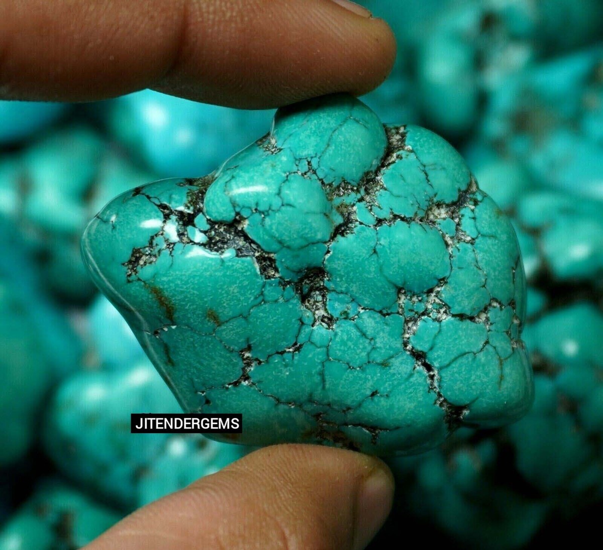 Natural Kingman 195-200 Ct Turquoise Tumble Rough Arizona Loose 