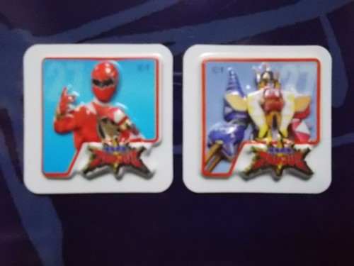 Super Sentai 35th anniversary Legend Card 3D magnet Red & Robo Power Rangers - Picture 98 of 106