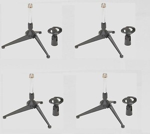 (4) On-Stage DS7425 Desktop Tripod Microphone Stand Best Deal! Auth Dealer!