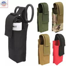 Tactical MOLLE EMT EMS TQ Tourniquet Pouch Holder Belt Trauma Shear Slot Holster
