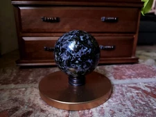 Mystic Merlinite Indigo Gabbro Sphere Crystal Ball