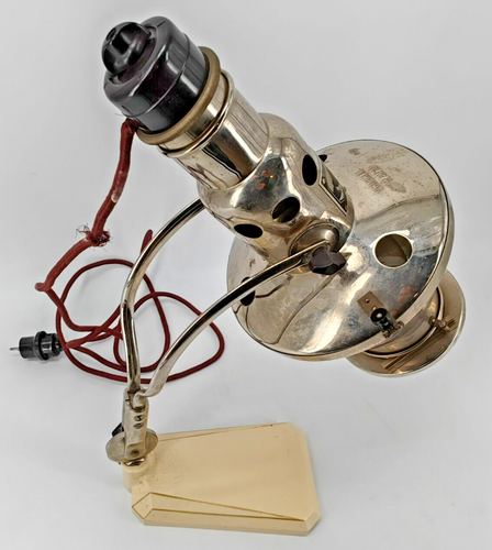 Tischlampe Wärmelampe Quarzlampe org. Sollux Ges. m. b. H. Hanau 1940er Vintage - Picture 5 of 7