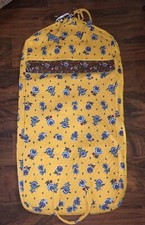 Vera Bradley FRENCH YELLOW Hanging GARMENT TRAVEL BAG 100 Cotton 22x45 NWT