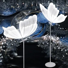 2PC LED Light Wedding Butterfly Floor lamp Creative Butterfly Ceiling Lamp Props