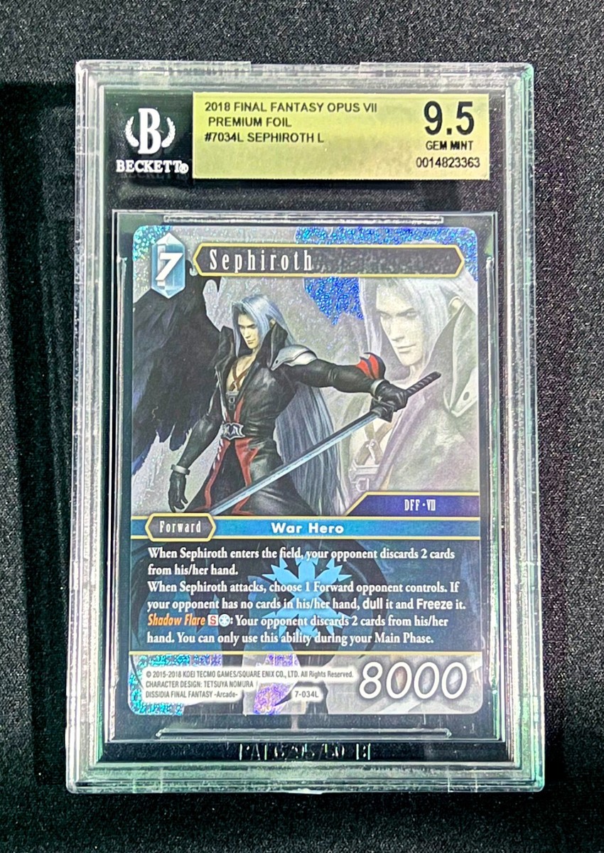 Final Fantasy Opus VII 7 Sephiroth Legend Foil 7-034L L BGS 9.5