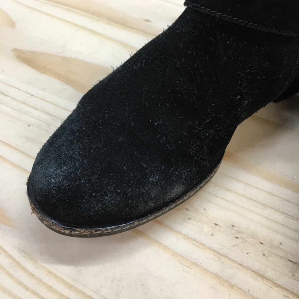 Gabor мотоциклиста загрузки женщин 5UK черный Menorca стороны молнии пряжка повседневный комфорт кожи - Изображение 4 из 4