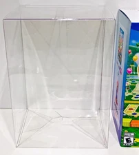 1 Clear Box Protector MARIO PARTY 10 + CAPTAIN TOAD  WII U  AMIIBO Display Case