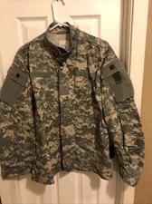 US Military ACU 'Digi' Pattern Camouflage Combat Coat Shirt Jacket Medium