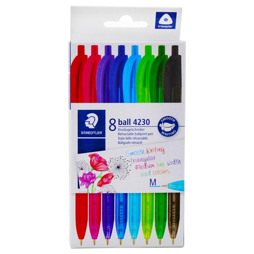 Schneider Astuccio 8 Penne A Sfera Slider Basic - Inchiostro Viscoglide A Asciugatura Rapida - Tratto XB - Colori Assortiti - 3