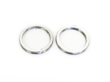 2x Exhaust Fibre Gaskets For Suzuki T 500 Titan (2T) 1969-1975