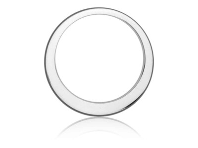Sterling Silver Offset Washer 32mm from Cookson Gold UK