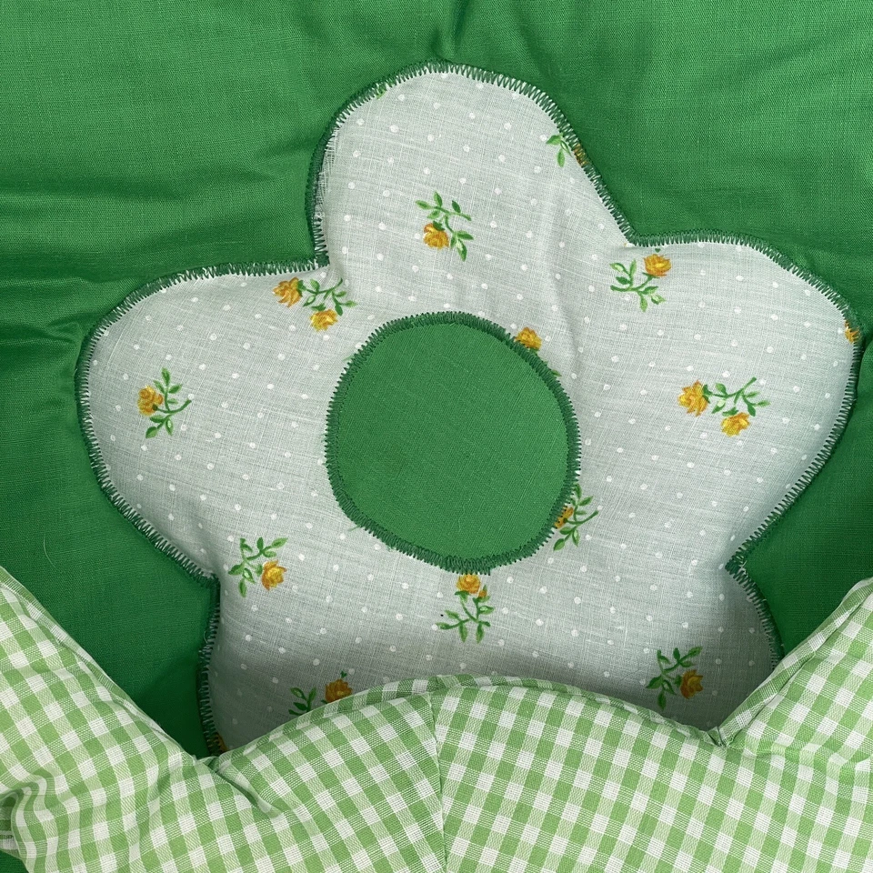 Decoração de parede Noel Joanna NoJo sapo berçário verde macio Gingham RARO VINTAGE grande 34"" - Imagem 4 de 4